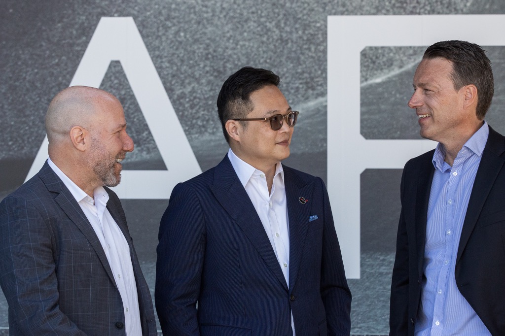 From left to right: Daniel Bren, OTORIO; Dr. Terence Liu, TXOne Networks; Per Kristian Egseth, AFRY