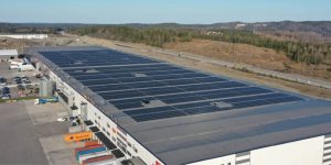 PV-Projekt der IBC SOLAR AB beiBorås, Schweden, mit einer Leistung von 5 MW, im Jahr 2022 installiert.